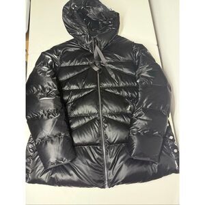 Comma Women’s Puffer Insulated Jacket Hooded Black Size 16
